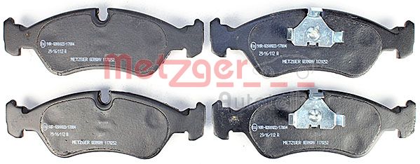 METZGER 1170252 Bremsbelagsatz, Scheibenbremse